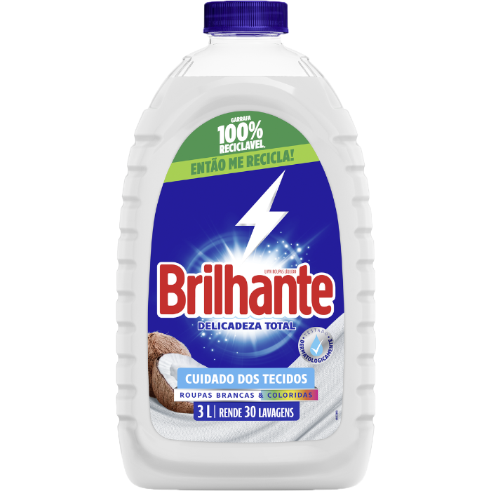 Lava Roupas Liq Brilhante Delicadeza Total