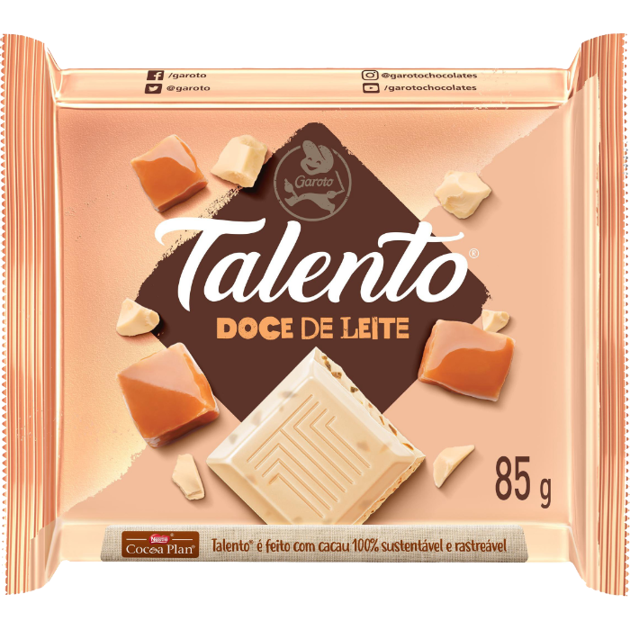 Choc Garoto Talento Doce De Leite Choc Branco
