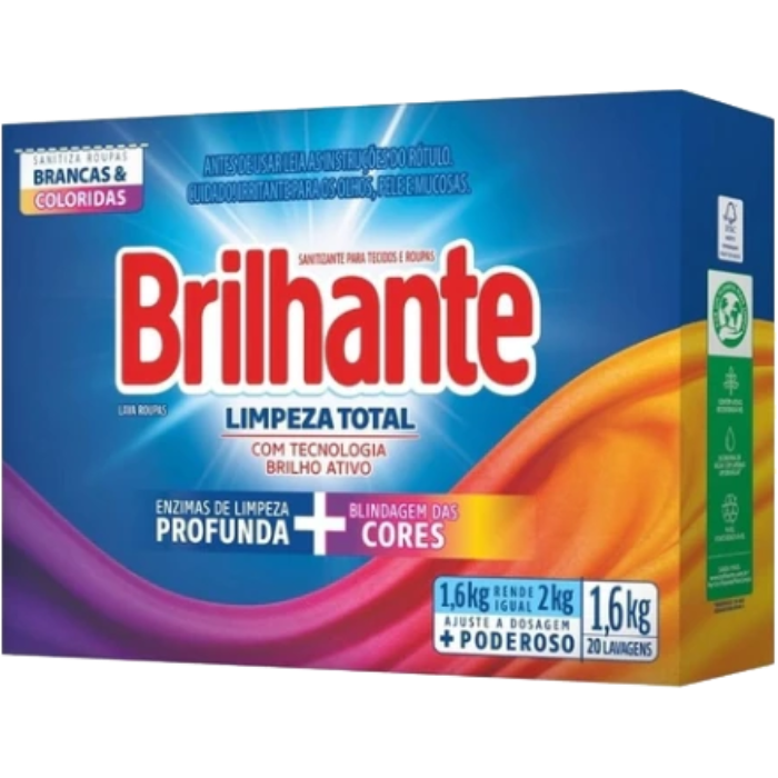 Detergente Po Brilhante Limpeza Total