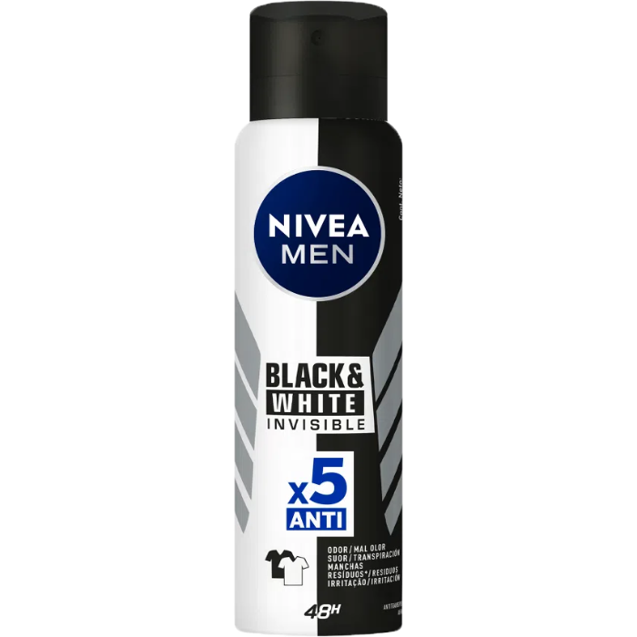 Desod Nivea Aer 150Ml Masc Inv B&W Power 48H
