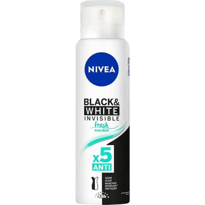 Desod Nivea Aer 150Ml Fem B&W Fresh